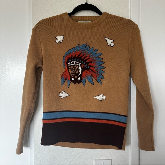 RARE Vintage Pullover Sweater Native American Size M - Picture 1 of 7